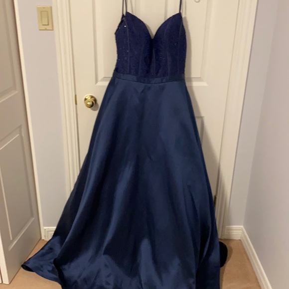 Size 10 blue Nina Canacci prom dress - Picture 1 of 2